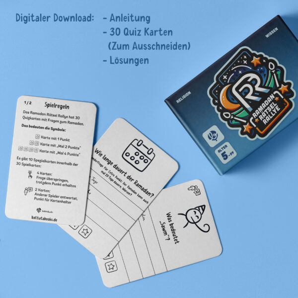 Ramadan Rätsel Rallye - Ramadan Quiz Kartenspiel